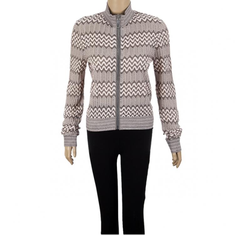 Pre Owned Missoni Zip Up Sweater M