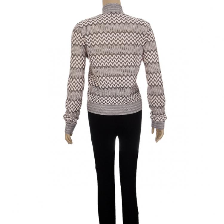 Pre Owned Missoni Zip Up Sweater M
