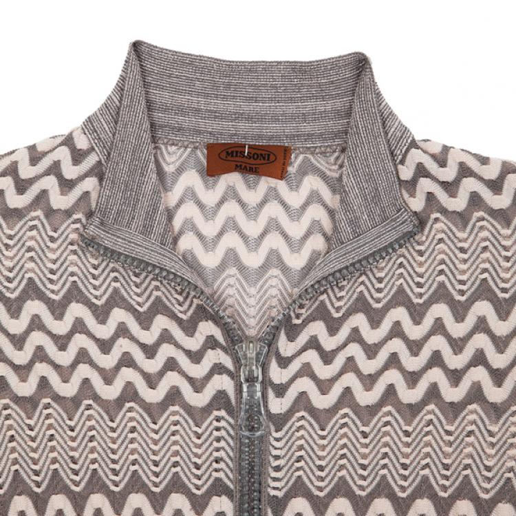 Pre Owned Missoni Zip Up Sweater M