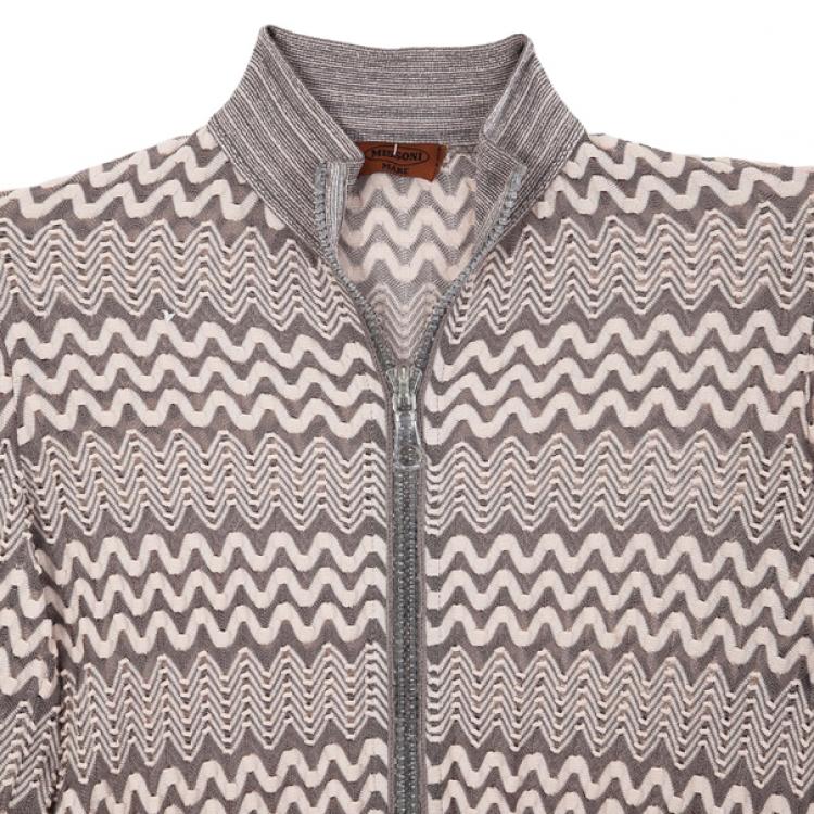 Pre Owned Missoni Zip Up Sweater M