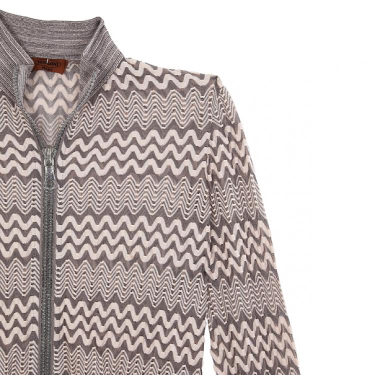 Pre Owned Missoni Zip Up Sweater M