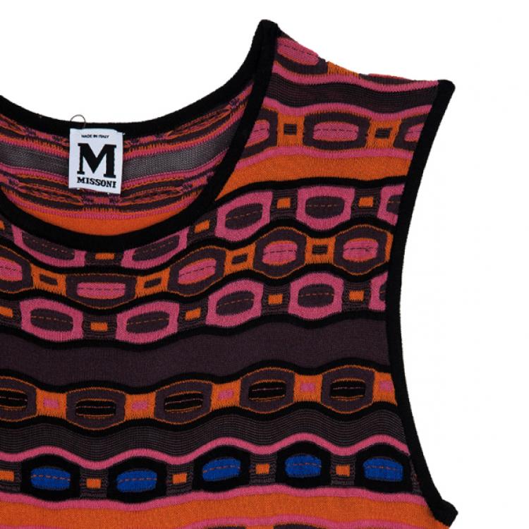 Pre Owned Missoni Multicolor Knit Dress M