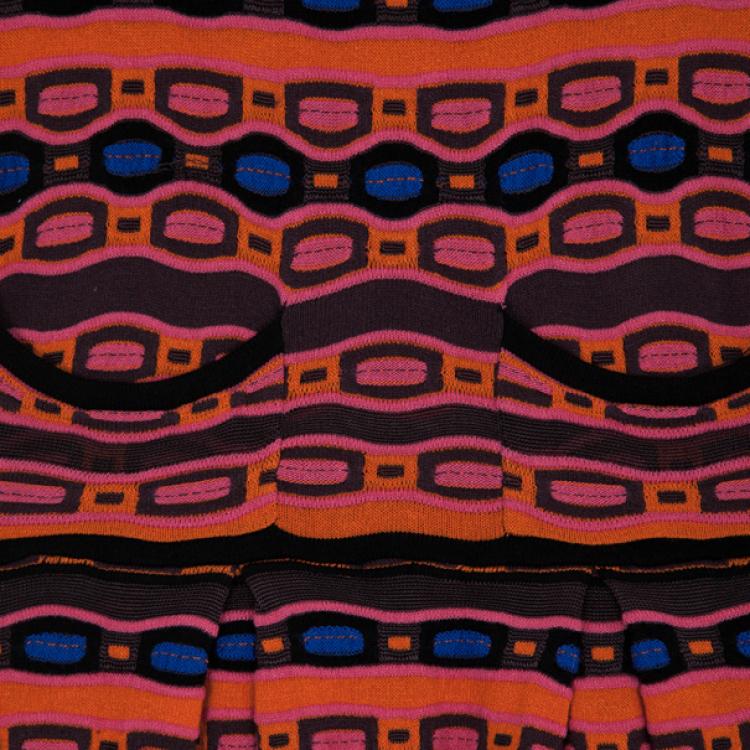 Pre Owned Missoni Multicolor Knit Dress M