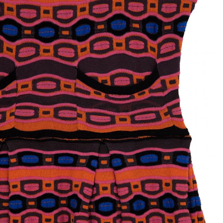 Pre Owned Missoni Multicolor Knit Dress M