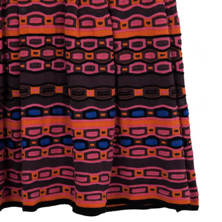 Pre Owned Missoni Multicolor Knit Dress M