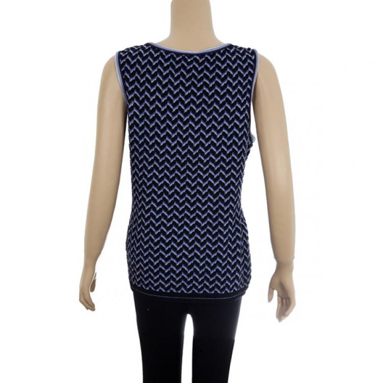 Pre Owned Missoni Knot Strap Sleeveless Top M