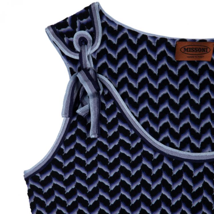 Pre Owned Missoni Knot Strap Sleeveless Top M