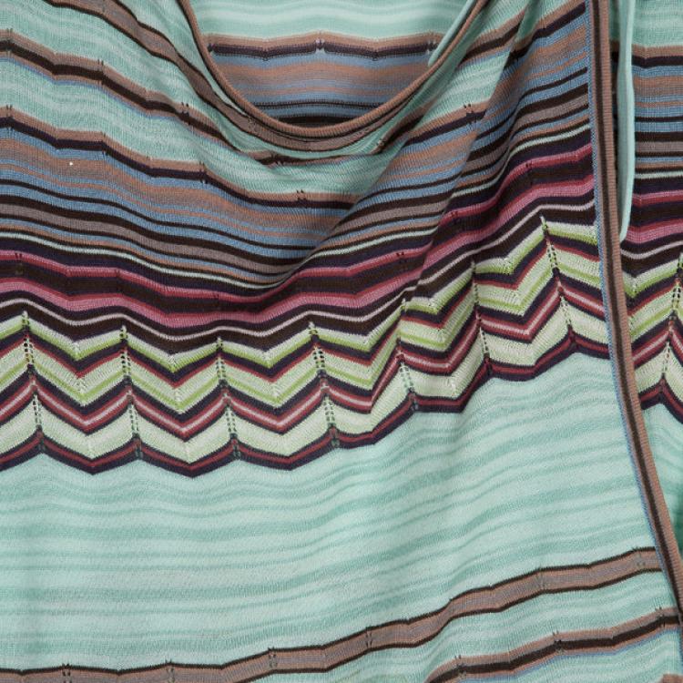 Pre Owned Missoni Wrap Printed Top M