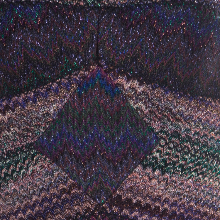 Pre Owned Missoni Multicolor Lurex Knit Sleeveless Maxi Dress M
