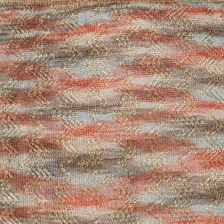 Pre Owned Missoni Multicolor Lurex Knit A Line Skirt M