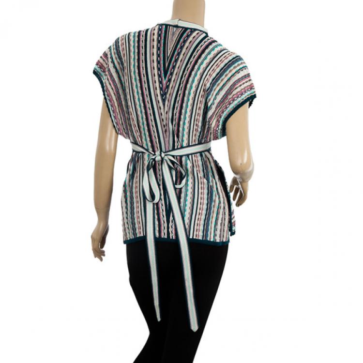 Pre Owned Missoni Knit Kaftan Top M