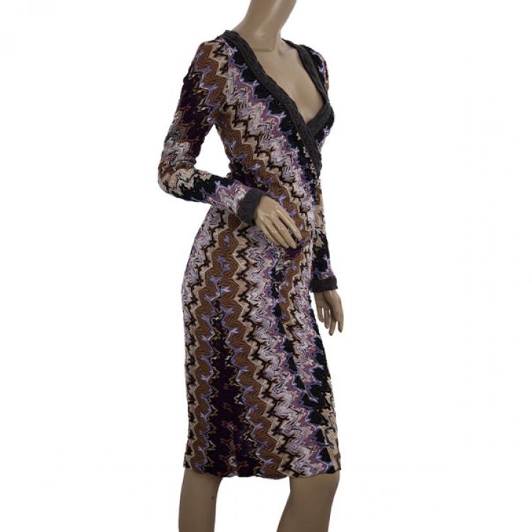 Pre Owned Missoni Wrap Effect Dress S