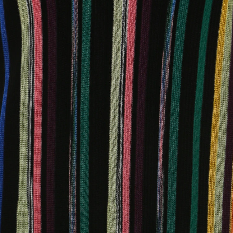 Pre Owned Missoni Multicolor Striped Lurex Knit Sleeveless Maxi Dress L