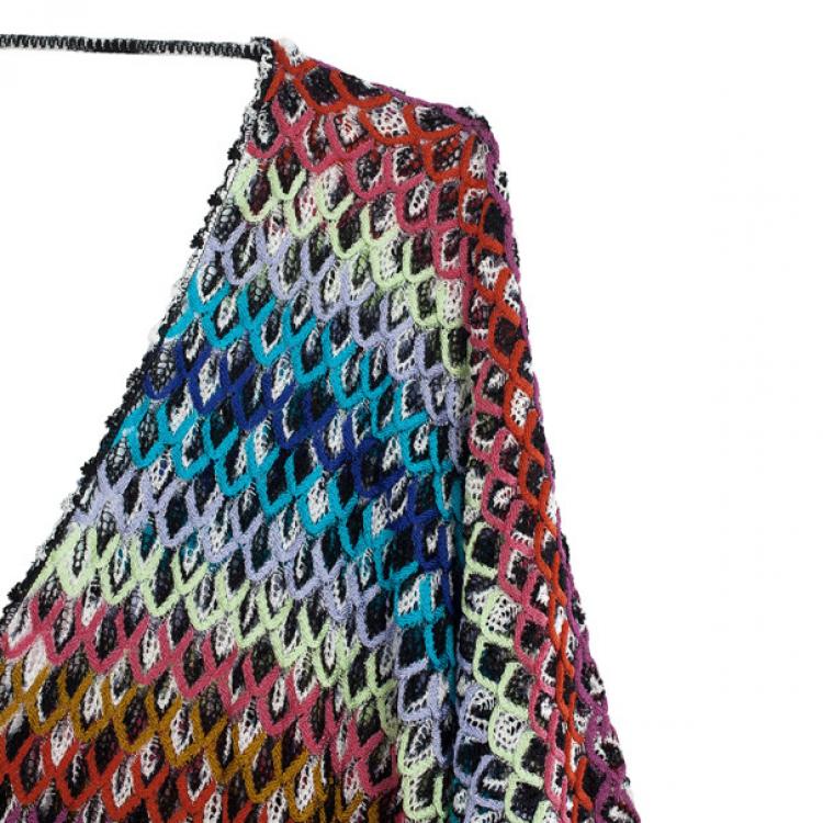 Pre Owned Missoni Multicolor Knit Kaftan Top S