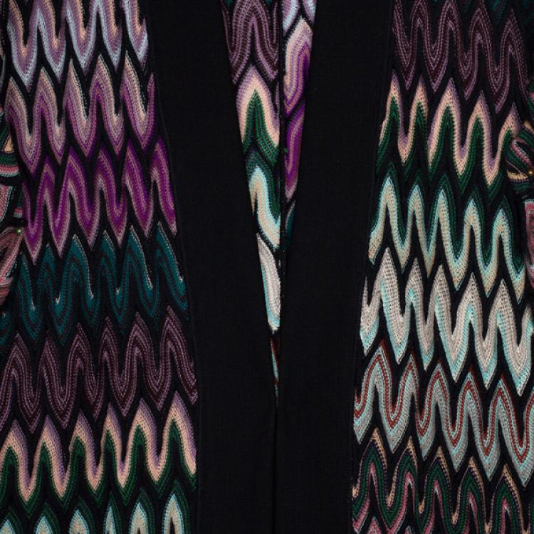 Pre Owned Missoni Multicolor Front Pocket Coat