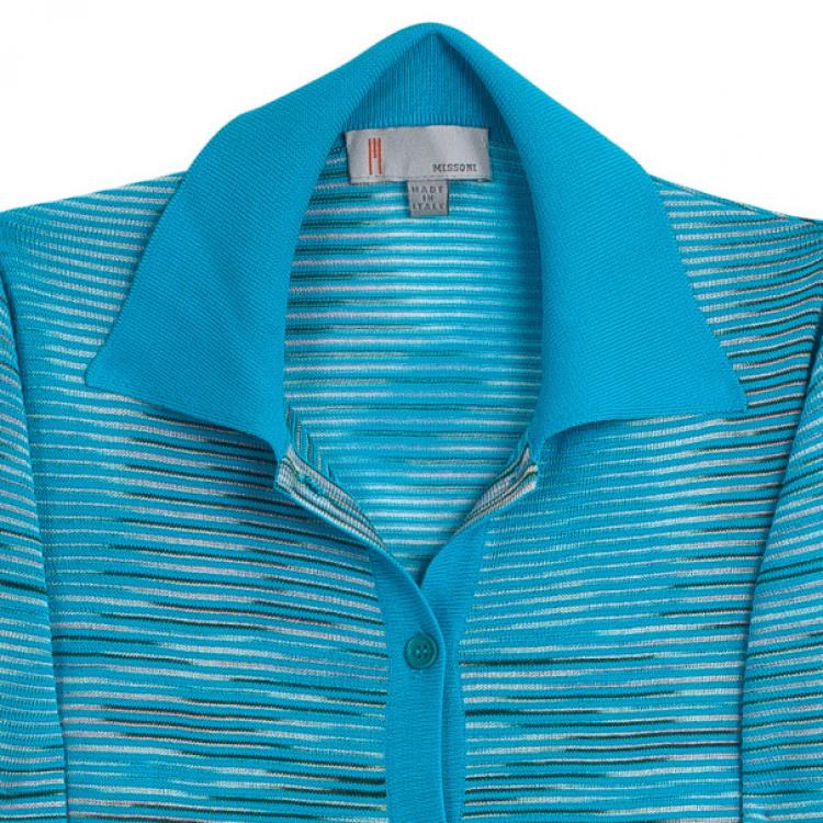 Pre Owned Missoni Blue Striped Dress