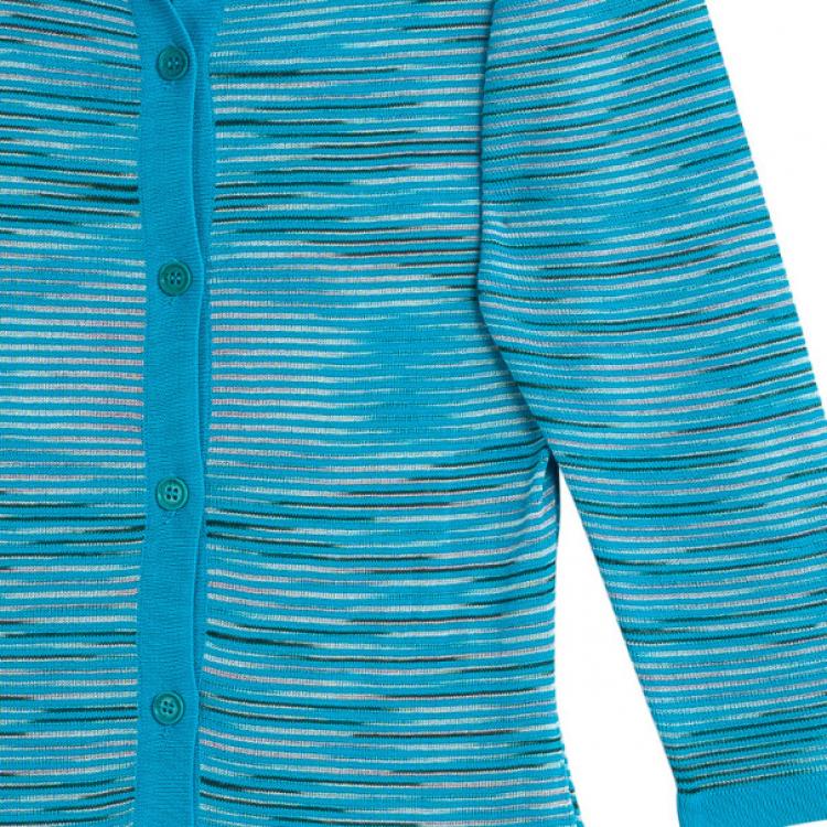 Pre Owned Missoni Blue Striped Dress