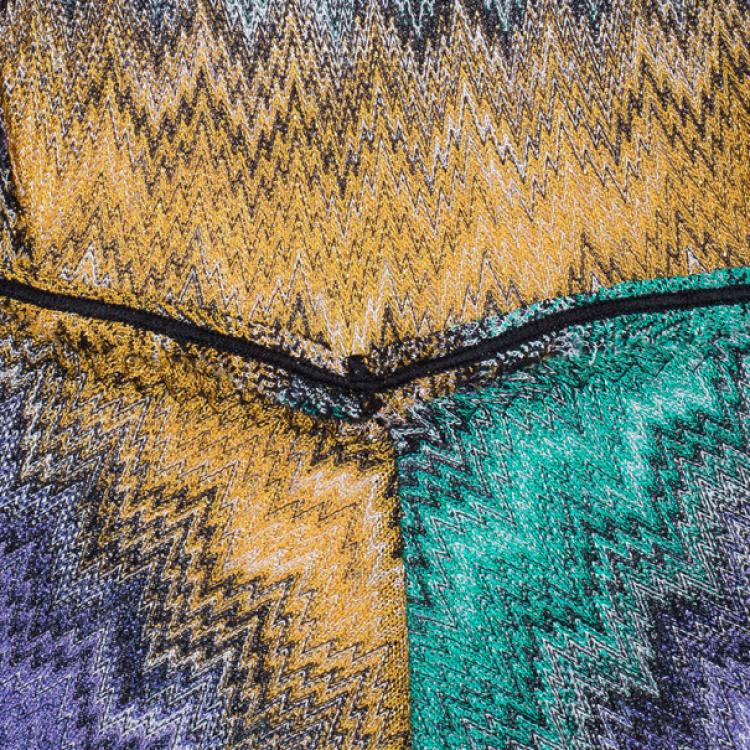 Pre Owned Missoni Mare Open-Back Multicolor Knit Jumpsuit M