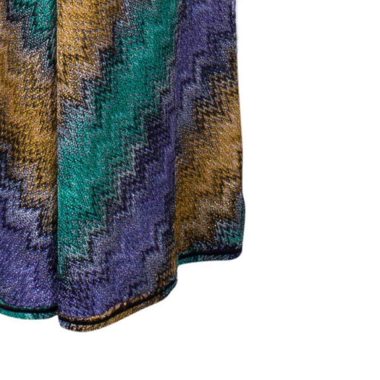 Pre Owned Missoni Mare Open-Back Multicolor Knit Jumpsuit M