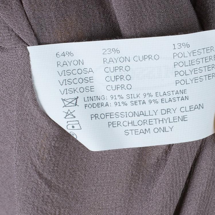 Pre Owned Missoni Multicolor Patterned Dress With Stone Embellishment L