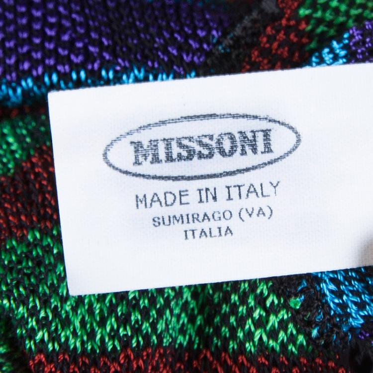 Pre Owned Missoni Multicolor Sleeveless Kaftan Dress S
