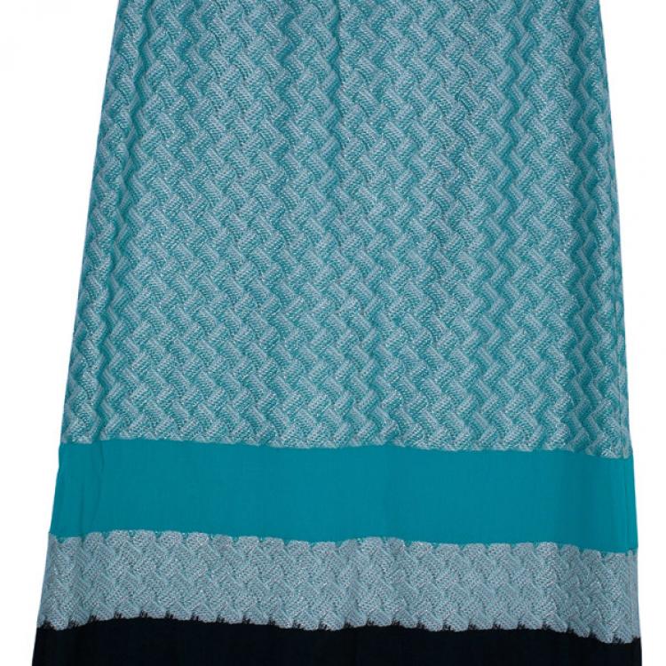 Pre Owned Missoni Color-Block Maxi Skirt S