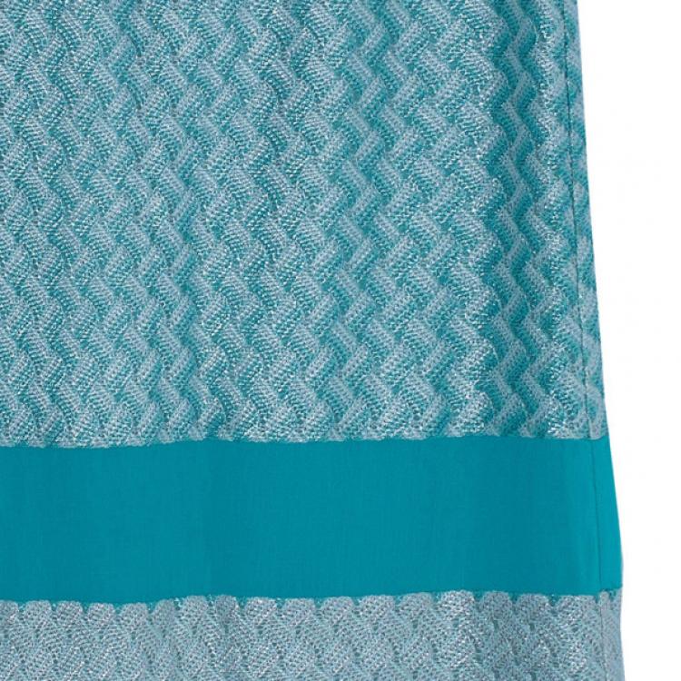 Pre Owned Missoni Color-Block Maxi Skirt S