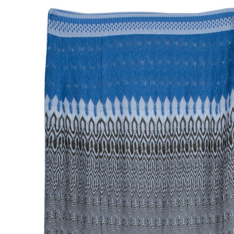 Pre Owned Missoni Long Woven Multicolor Skirt S