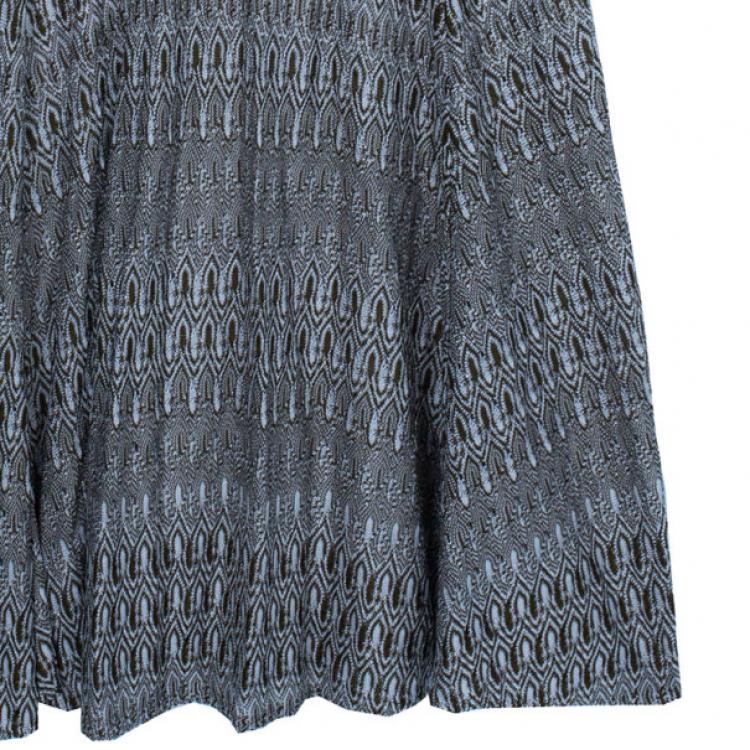 Pre Owned Missoni Long Woven Multicolor Skirt S