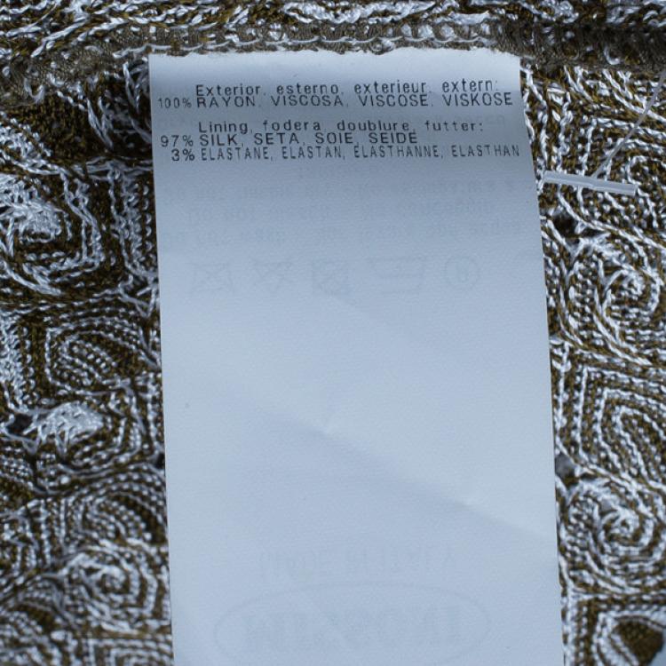 Pre Owned Missoni Long Woven Multicolor Skirt S