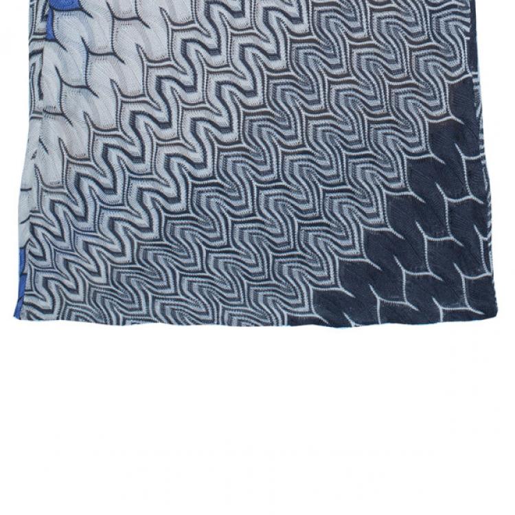 Pre Owned Missoni Zig-Zag Print Knit Dress M