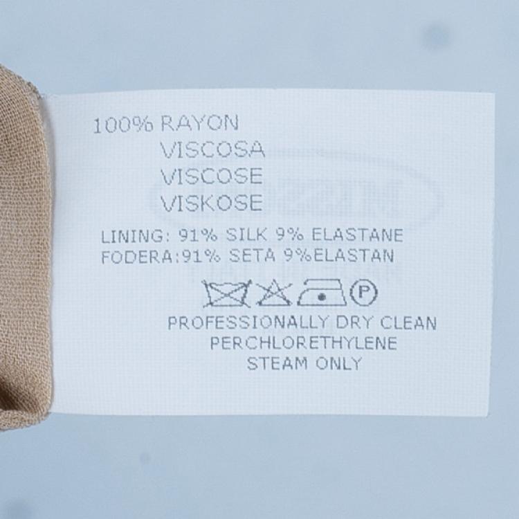 Pre Owned Missoni Zig-Zag Print Knit Dress M