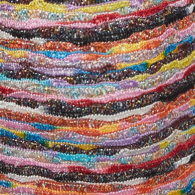 مملوكة مسبقًا Missoni Multicolor Marl Lurex Knit Mid Dress M 