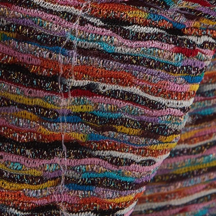 مملوكة مسبقًا Missoni Multicolor Marl Lurex Knit Mid Dress M 
