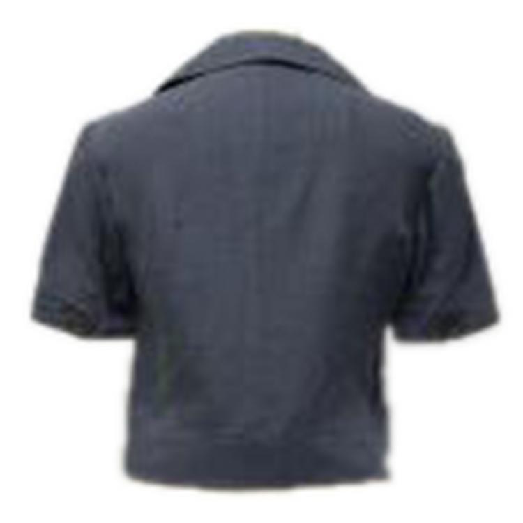 Pre Owned Missoni Blue Linen Cropped Jacket M