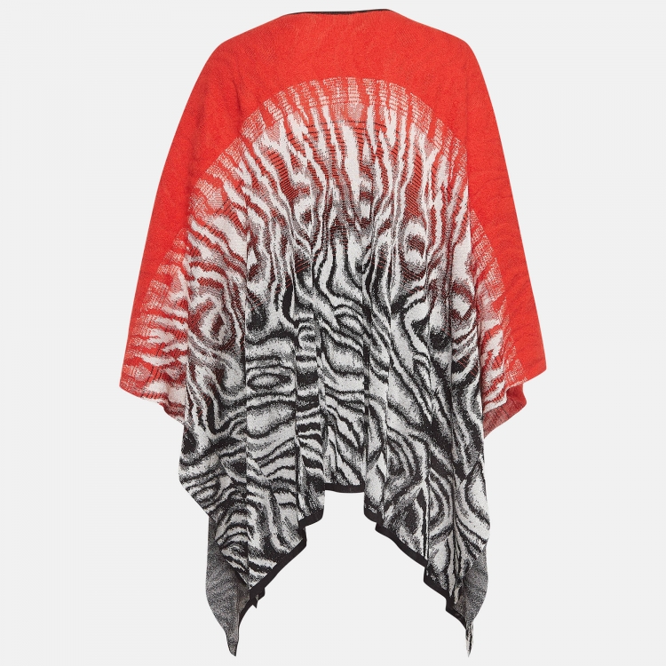 Pre Owned Missoni Red Knit Cardigan One Size