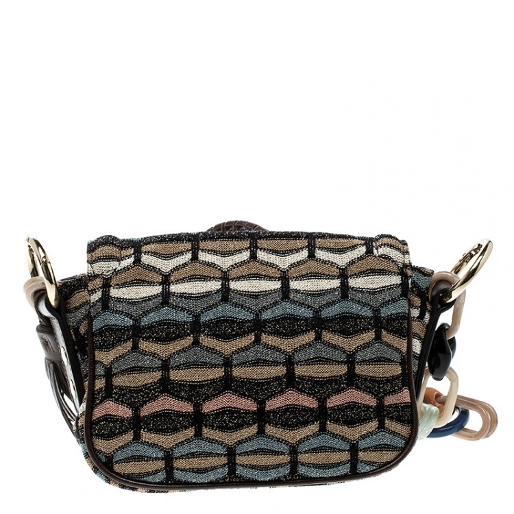 Pre Owned Missoni Multicolor Fabric Crossbody Bag