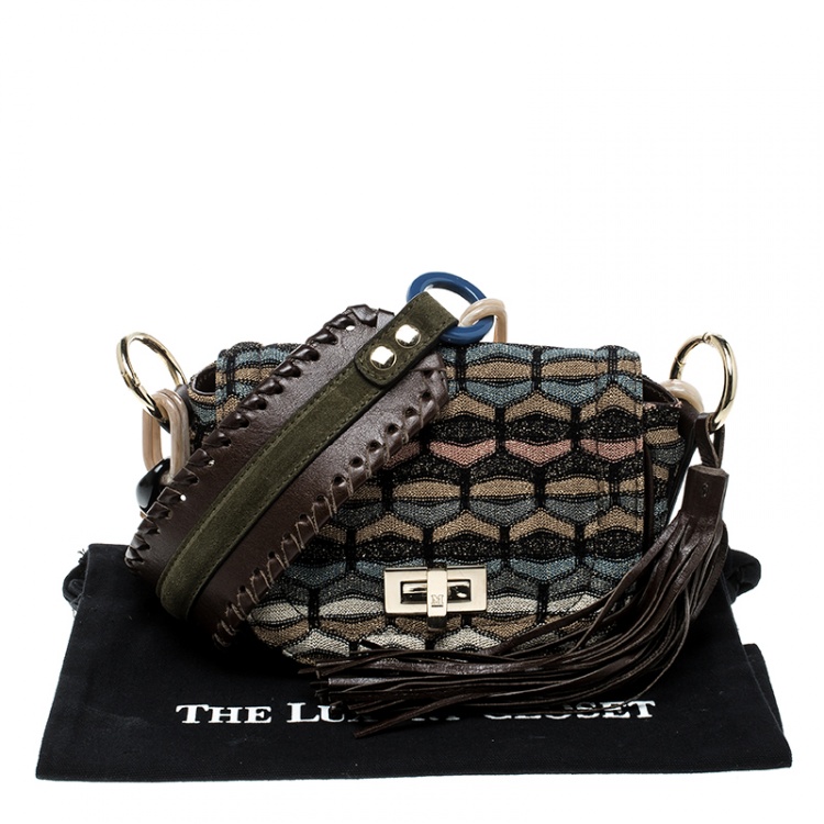 Pre Owned Missoni Multicolor Fabric Crossbody Bag