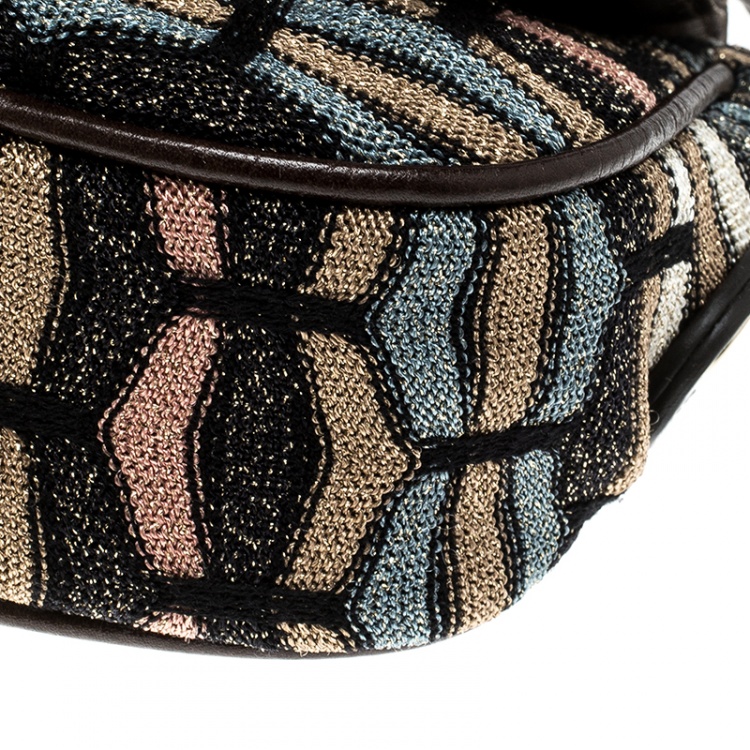Pre Owned Missoni Multicolor Fabric Crossbody Bag