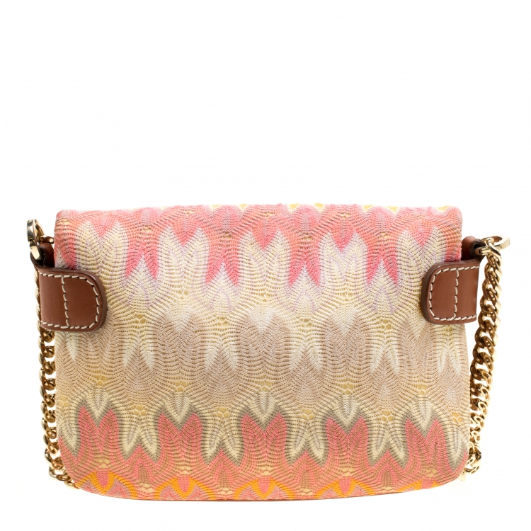 Pre Owned Missoni Multicolor Woven Fabric Shoulder Bag