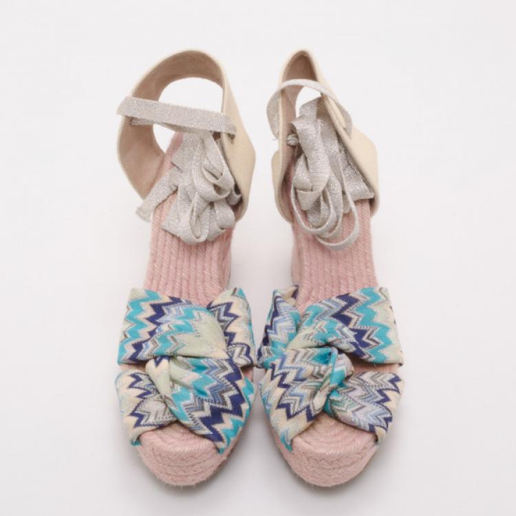 مملوكة مسبقًا Missoni Espadrille Wedges Size 40