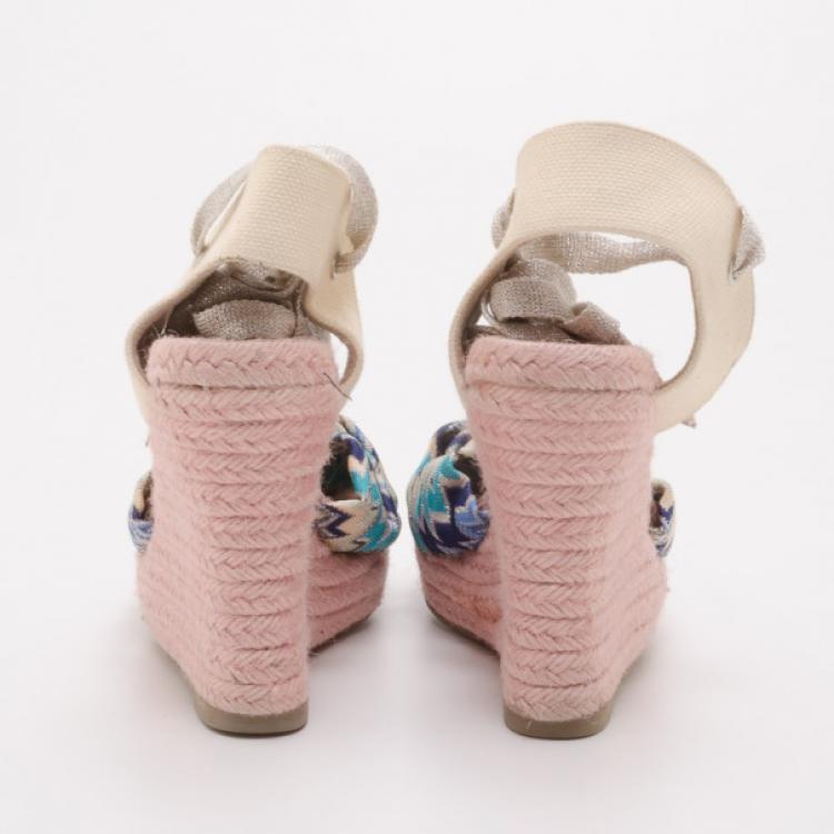 مملوكة مسبقًا Missoni Espadrille Wedges Size 40