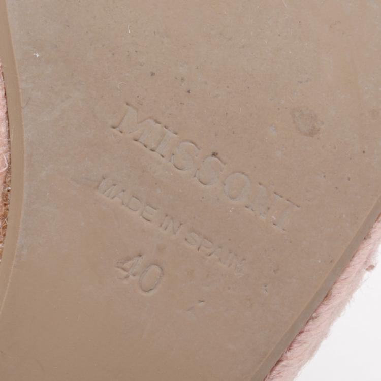مملوكة مسبقًا Missoni Espadrille Wedges Size 40