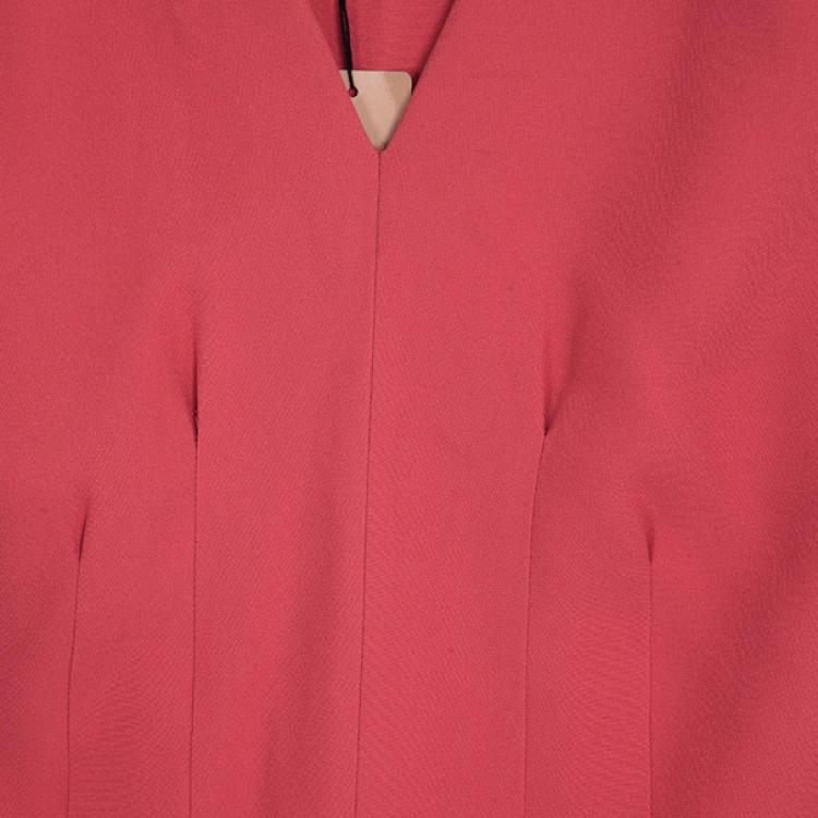 مملوكة مسبقًا Miu Miu Short Coral Back Pleated Dress M