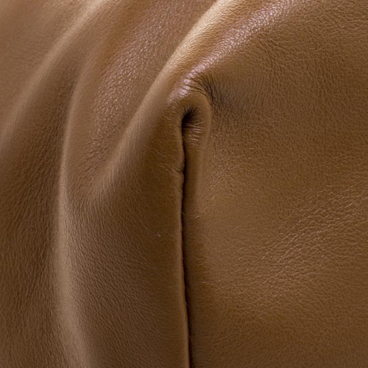 Pre Owned Miu Miu Brown Vitello Soft Leather Tote