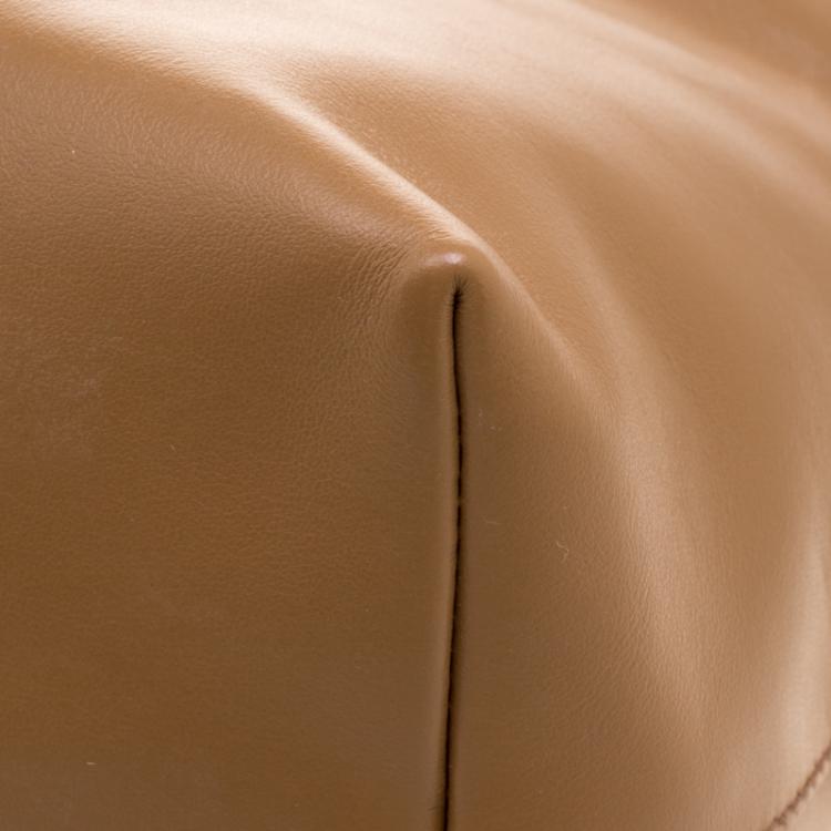 Pre Owned Miu Miu Brown Vitello Soft Leather Tote