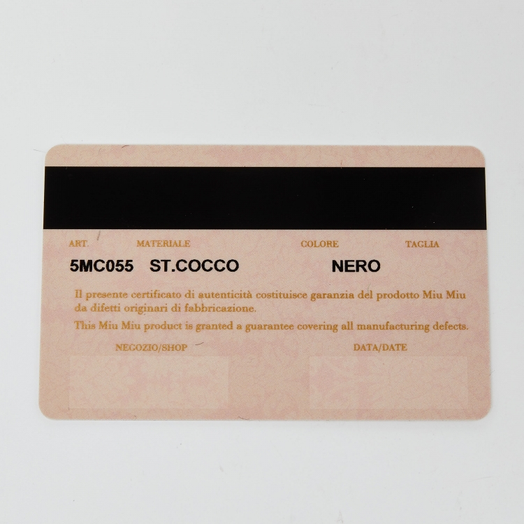 مملوكة مسبقًا Miu Miu Black Croc Embossed Leather Chain Badge Holder