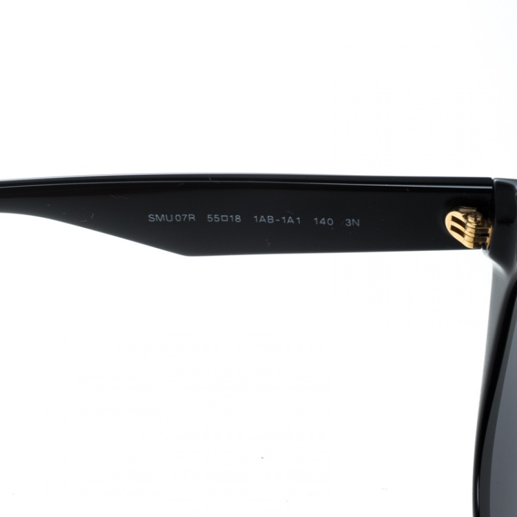 Pre Owned Miu Miu Black SMU07R Cat Eye Sunglasses