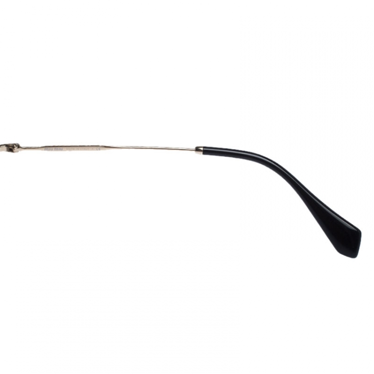 Pre Owned Miu Miu Black Gradient SMU 53R Bowline Sunglasses