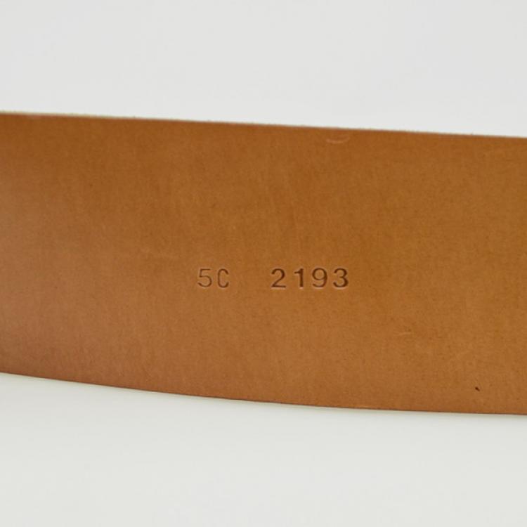 Pre Owned Miu Miu Cream Suede Waist Belt Size 75 CM